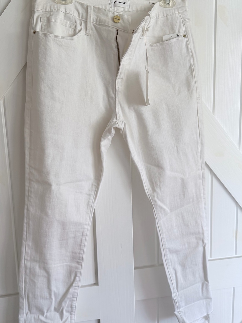 Frame Denim White Skinny Jeans - Women's